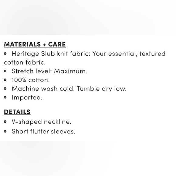 TORRID Girlfriend Heritage Slub V-Neck Flutter Sleeve Tee NWT - Picture 4 of 5